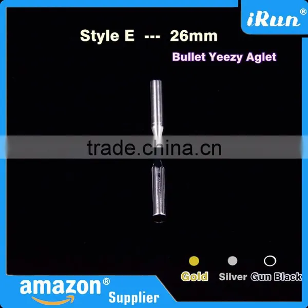 (MOQ:100pcs) 26mm Yeezy Lace Bullet Metal Tips for Sneaker Shoes - Metal Aglets Shoelaces Tips Replacement for Air Yeezy Shoes photo-5