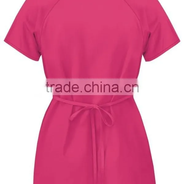 Women's Hospital Mock Wrap Scrub Top photo-2