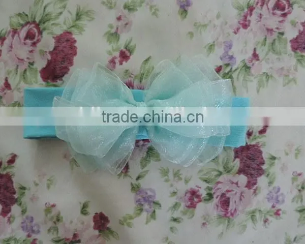 2017Lovely Style Princess Girls Hair Accessories Bowknot Elastic Headband Girls Many Colors Choice photo-2