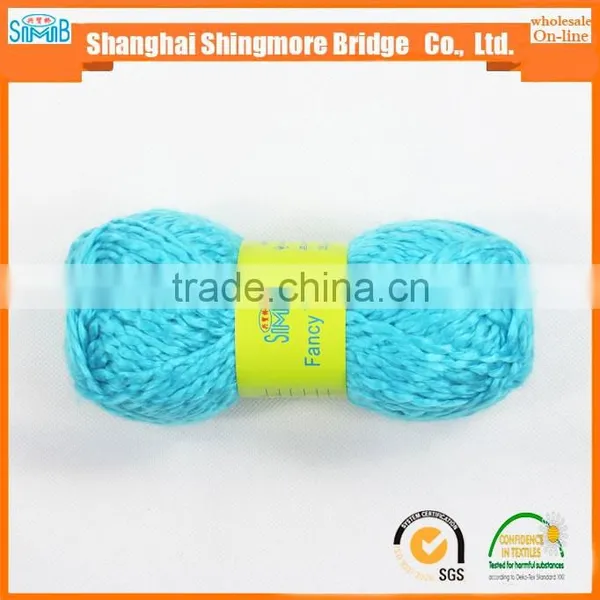 China Knitting Yarn Factory Wholesale Oeko Tex Long Space Dyed Acrylic Ripple Yarn Hand Knitting Scarf Yarn in Low Price photo-4