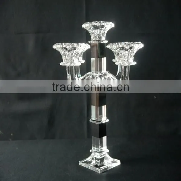 New Design Table Crystal Candle Holder for Home Decoration photo-2