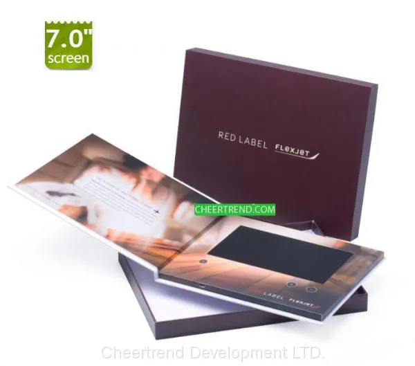 Education Custom 4.3″/5″/7″ Lcd Video Brochure/video Booklet/video Greeting Card for Gift photo-3