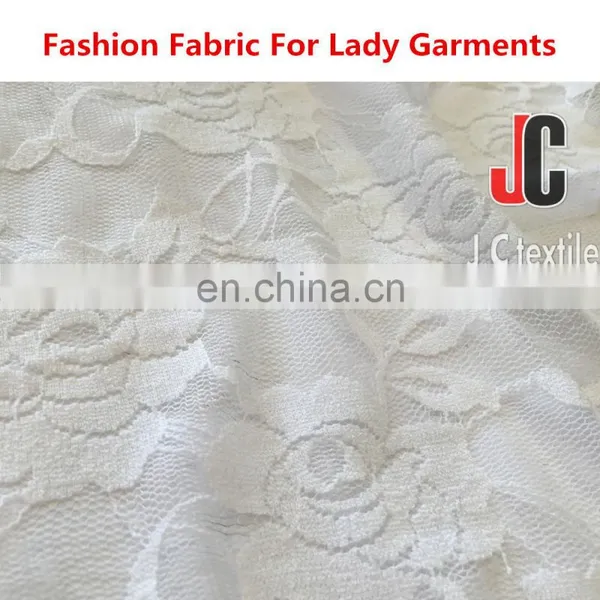 Nylon Spandex Dress Swiss Voile Lace Trimming photo-5