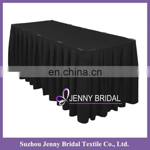 TS010V Wholesale Banquet White Tablecloth Table Skirting Design photo-2