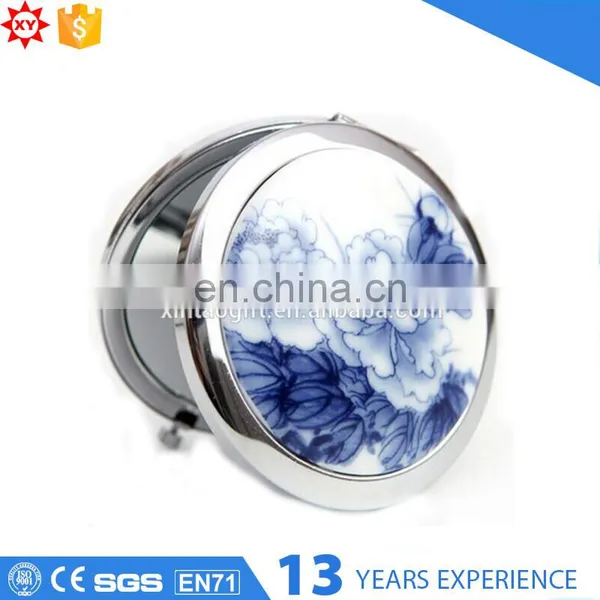 Ceramic Painting Mirror With Metal Circular Border photo-3