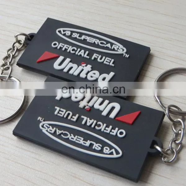 Rectangle Oem Double-sided 3d Soft Pvc Keychain Gift photo-5