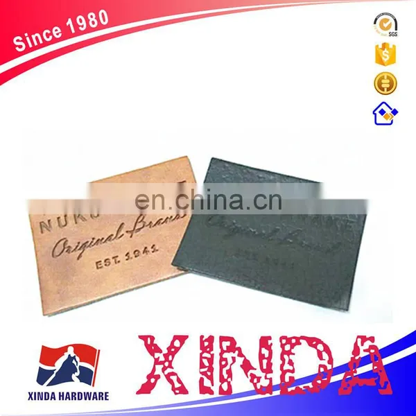 Leather Lables, Embossed Customized Design, Letter Patches photo-2