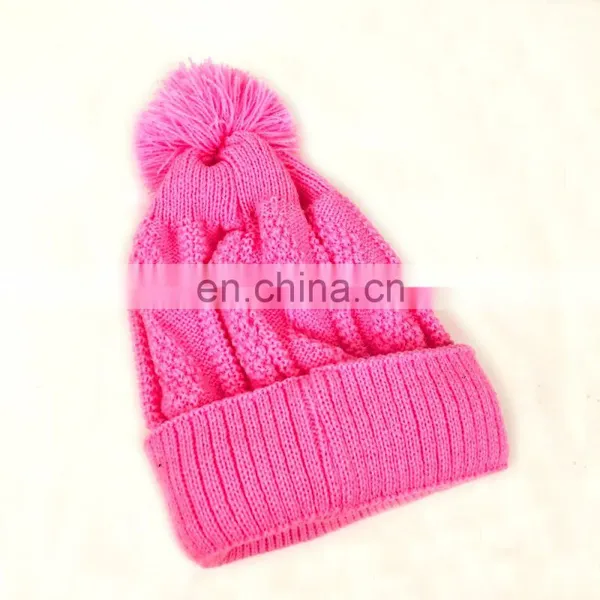 High Quality Custom Logo Mens Cable Knitted Beanie Hat for Men photo-4
