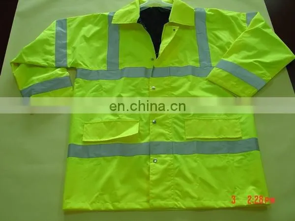 EN20471 Standard Reflective Coat Hi Vis Safety Jacket Construction Safety Rain Coat Reflective Safety Jacket photo-5