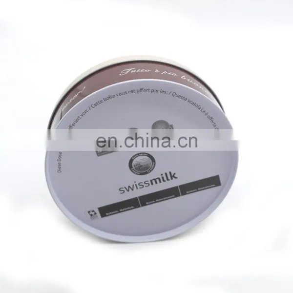 Christmas Gift Printed Round Metal Tins Boxes Round Tin Containers photo-6