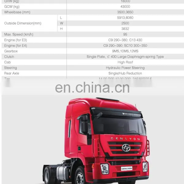China Supplier Genlyon M100 6*4 Cheap TRACTOR With High Quality