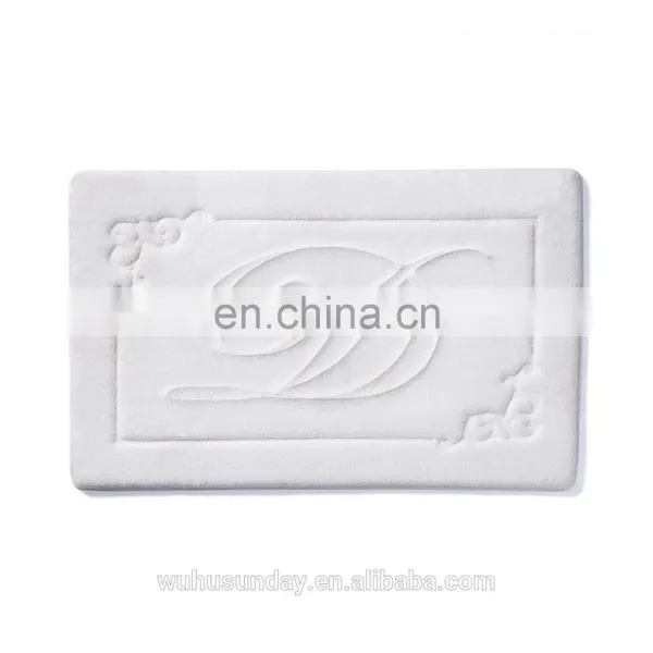 BATHMAT - EMBOSSED - 69770 WHITE/BRWON photo-3