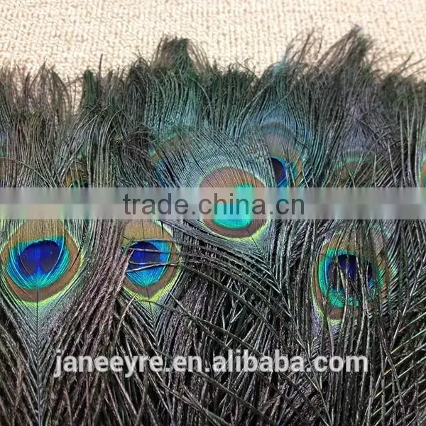 12-13"/30-35cm Length Peacock Sword Feather Natural Green For Hats/Costume/Crafts photo-3