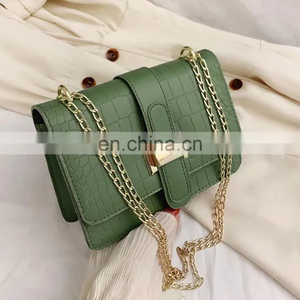 Wholesale China Fall Chain, Retro Crocodile Pattern Shoulder Bags Ladies Purses And Handbag/ photo-2