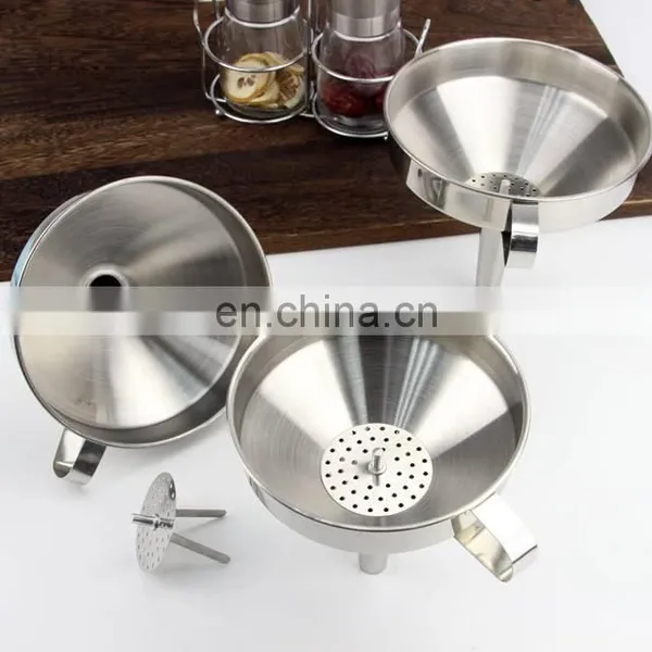 Best Quality Stainless Steel Funnel Set Oil Beer Canning Funnel Set photo-5