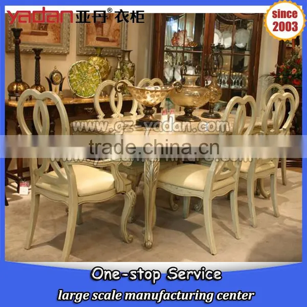 Luxury Modern Square Solid Oak Dining Table and Chair Set