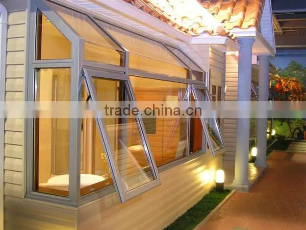 Australian Standard Awning Windows Aluminum or Upvc Profile Frame for Bathing Room photo-2