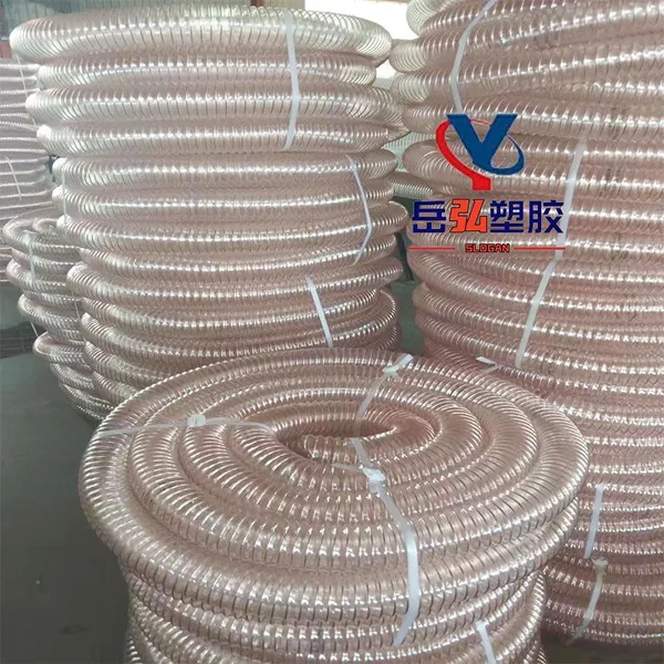 High Temperature Vacuum Hose HoseIndustrial Ventilation Telescopic pu Steel Wire Soft Air Duct Polyurethane Ventilation Pipe photo-3