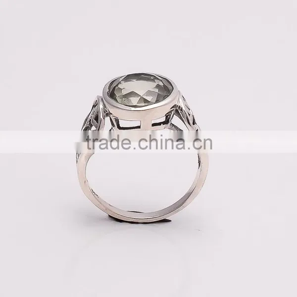 GREEN AMETHYST RING ,925 Sterling Silver Jewelry Wholesale,WHOLESALE SILVER JEWELRY,SILVER EXPORTER,SILVER JEWELRY FROM INDIA photo-3