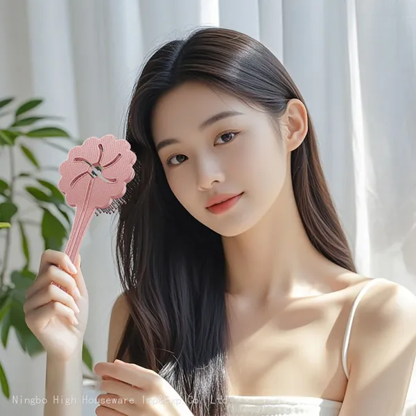 NEW Flower-shaped Hair Brush Detangling Hair Brush Scalp Massage Comb photo-5