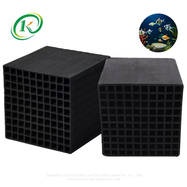 Kelin Cube Honeycomb Activated Charcoal Block High Efficient Air Gas Treatment Activated Carbon Honeycomb