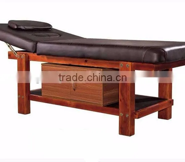 Beiqi 2016 New Beauty Salon Comfortable Stable Massage Bed With Wood Base Solid Wood Furniture photo-2