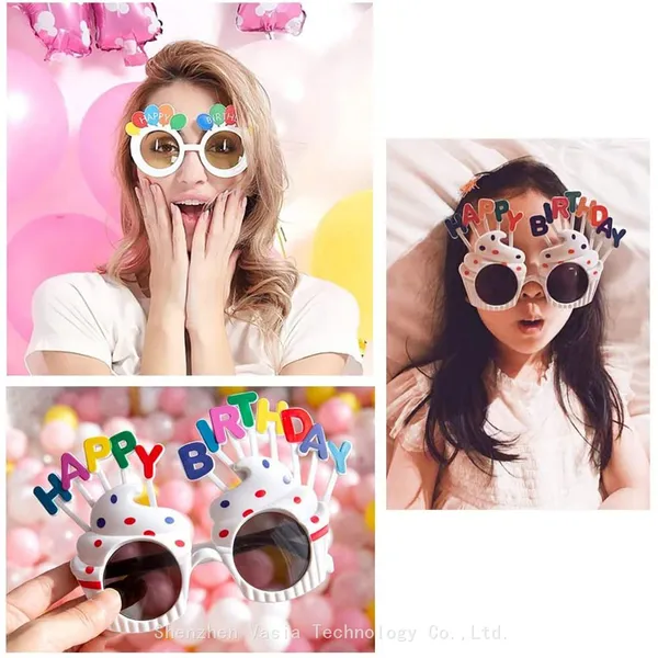 Factory Price Hot Selling Plastic Birthday Glasses for Children's Party Photo Props photo-3