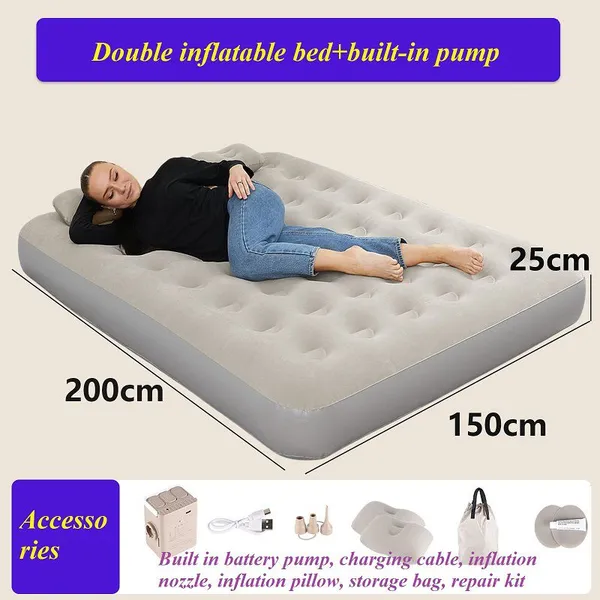 Airbed Inflatable Mattress Air Mattress photo-4