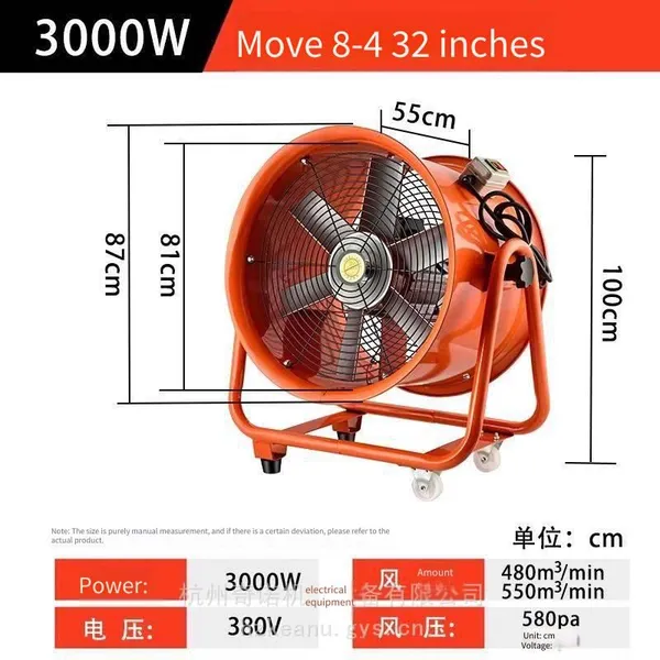 Supply Sft-800 Mobile Portable Ventilator, Telescopic Duct Axial Fan, Exhaust Fan for Tunnels and Ships photo-5