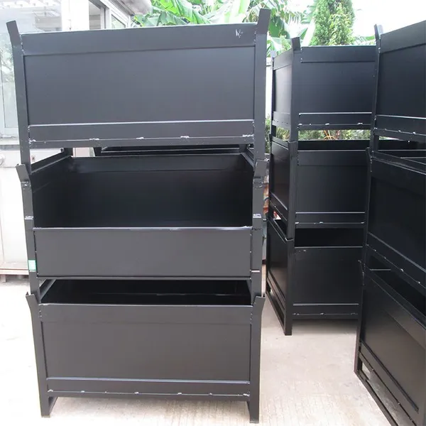Factory Wholesale Logistics Turnover Box Iron Steel Folding Material Box