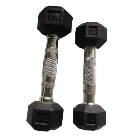 Wholesale Fitness Workout 5pounds-90Pounds Professional Gym Weight Lifting Training Rubber Hex Dumbbells photo-4