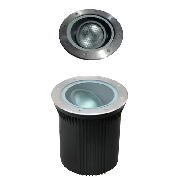 Luz subterrânea de alumínio | Luz embutida no chão WD-M019 | Tampa de aço inoxidável | IP67 | CDM-T G12