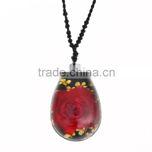 New Sweet Gift Real Flowers Resin Fashion Pendant photo-4