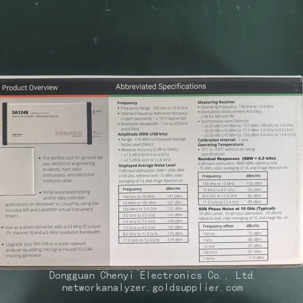 SA124B Signal Hound ±1ppm Stable Timebase Spectrum Analyzer Precise Microwave Frequency Reference Full Band Test Unit photo-4