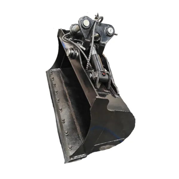 Excavator Tilt Grading Bucket 6T | One-Pass Precision Leveling & Ditch Cleaning Attachment With Replaceable Edge, Heavy-Duty Hydraulic Tilt photo-2