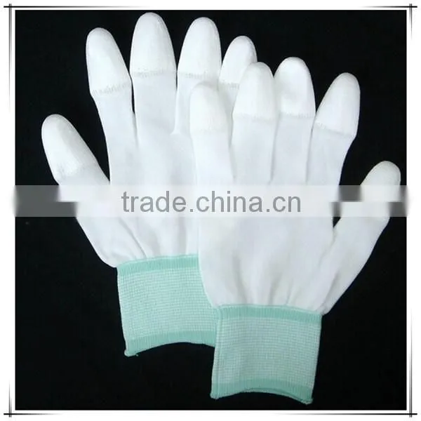 White PU Coated Work Gloves Nylon photo-2