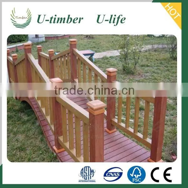Cheap and Fine WPC Wood Composite Stainless Steel Railing photo-3