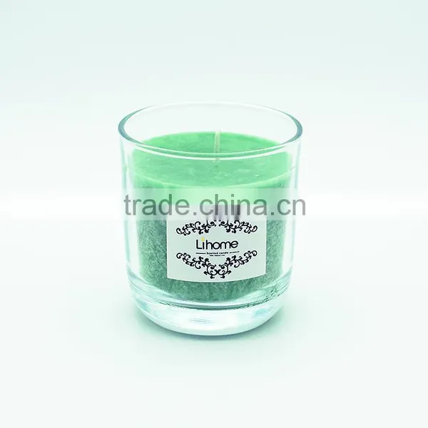 Pink Wax Scented Candle in Glass Jar,multi-colored and Difference Size Are Available photo-3