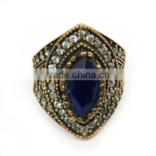 Best Deal Today Finger Ring !! Blue Onyx_White CZ 925 Sterling Silver Jewelry, Silver Jewelry India, Silver Jewelry Wholesaler photo-2