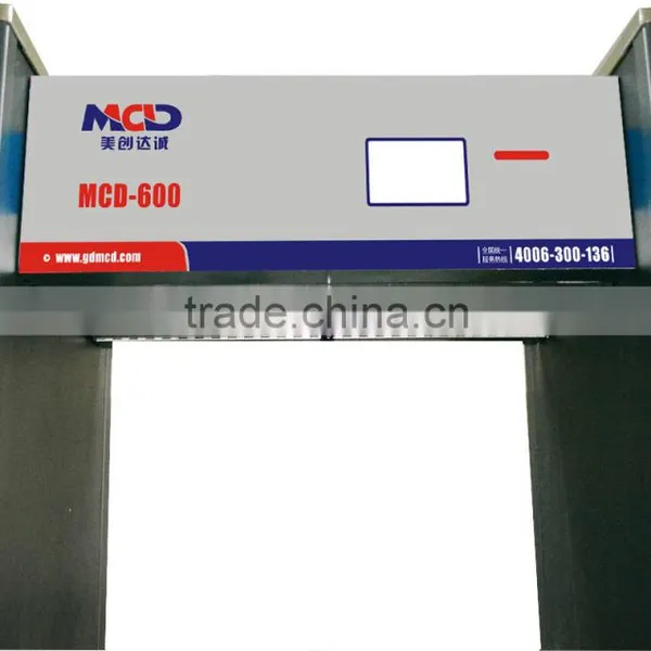 6 Zone , 4.3 Inch LCD Dispaly Walk Through Gate Metal Detector for Hotel , Bank photo-5