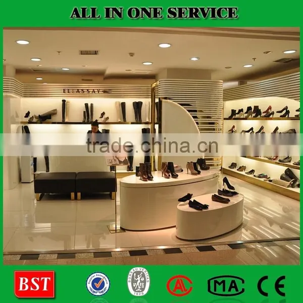 Exhibition Customized Wood And Metal Shoes Shelf Display Stand photo-4
