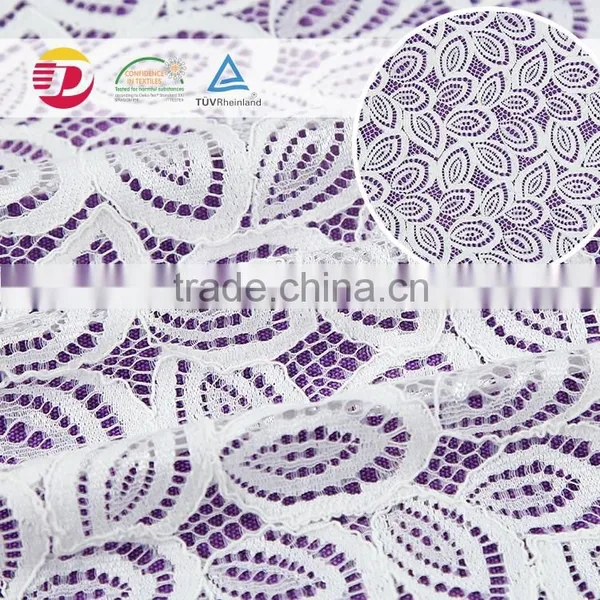Wholesale Cheap Poly Cotton Wedding Express Lace Fabric for Dress photo-4