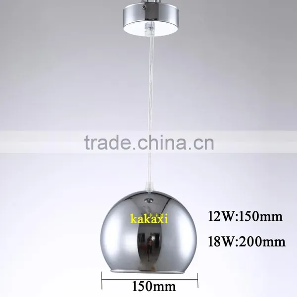 12W Apple LED Pendant Lights For Dining Room Lamp Plating Silver Color Creative LED Chandeliers photo-3