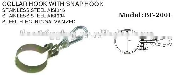 M10*25 MM Zinc Plated Collar Swing Hook With Industrial Snap Hook In Carabiner Rigging Hardware Manufacturer photo-5
