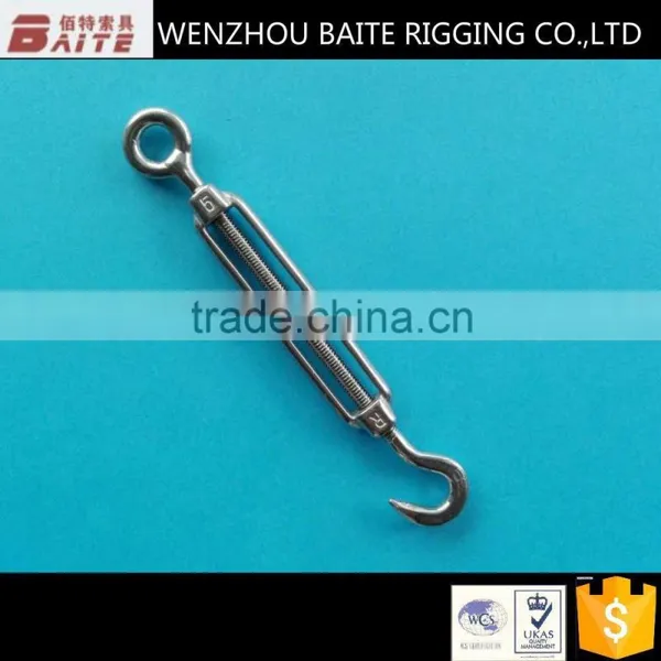 Zinc Plated European Type Turnbuckle With Hook To Hook in China Rigging Manufacturer photo-2