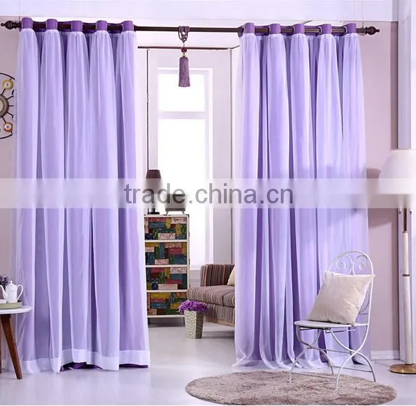 Living Room Curtains Polyester Blackout Woven Stripe Fabric photo-5
