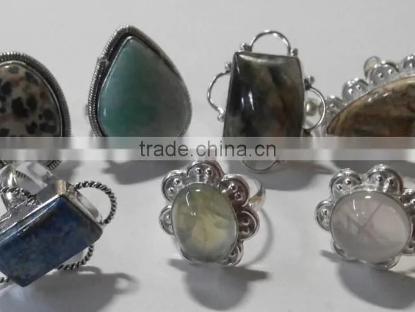 Wholesale Natural Gemstone Metal Rings @ Usd 1 photo-3