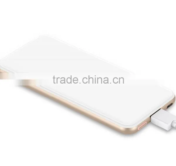 AWC840 Newly 5000mah Usb Mobile Phone Charger 2.5 D Glass and Titanium Alloy 5v 2a Charger Fast Usb Charger for Iphone 6 photo-3