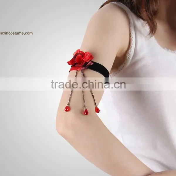 Party Accesories Lace Lolita Upper Arm Armlet Tassel Chain Cheap Cuff Bracelets photo-5