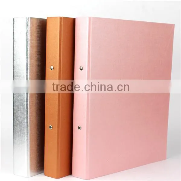 Newest Style Eco Friendly A4/FC Size Clamp 2 3 4-hole Decorative File Folder With Binder photo-2